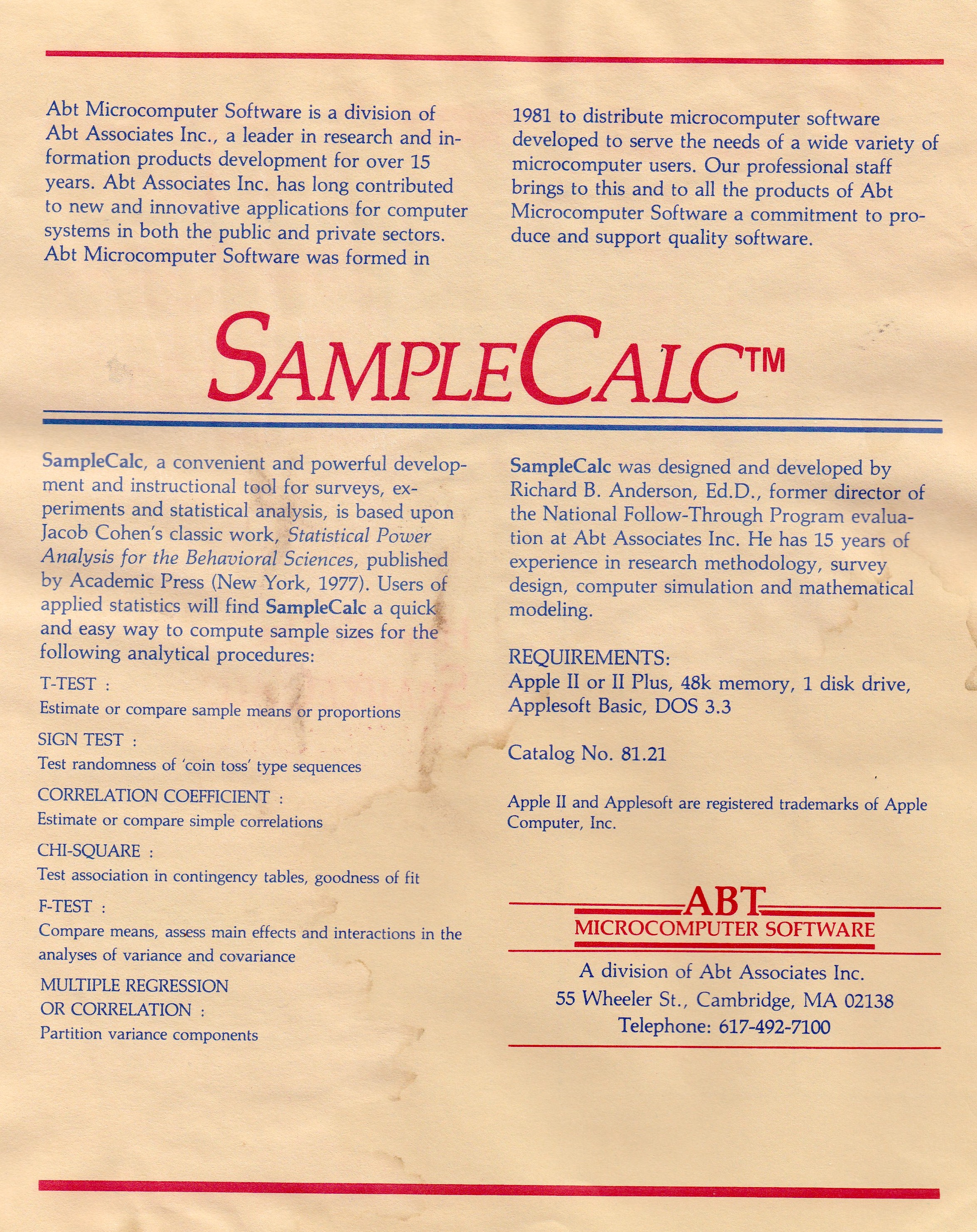 SampleCalc
